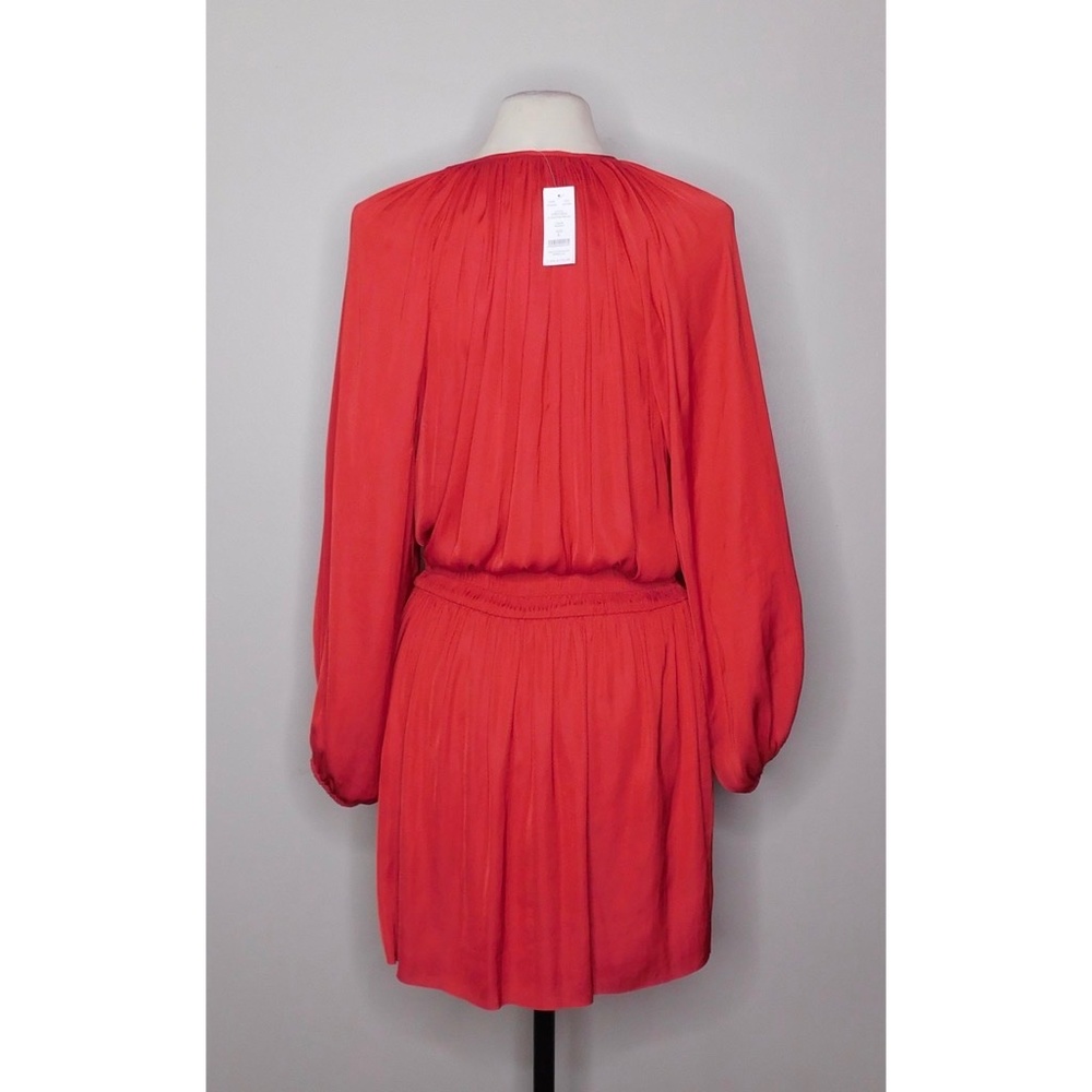 WHBM Drop Waist Blouson Dress Red~ Large - Picture 9 of 12